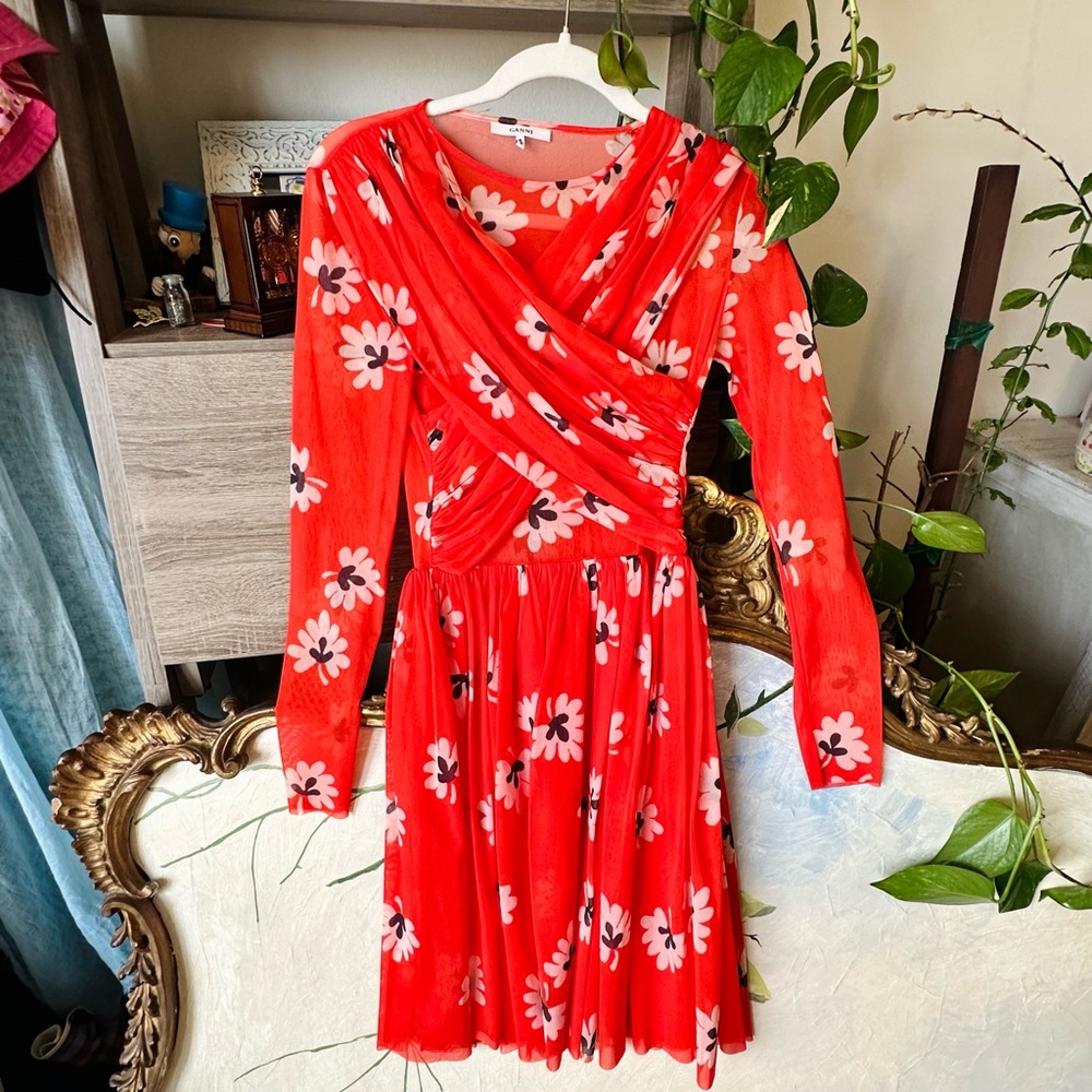 Ganni midi dress ❤️‍🔥